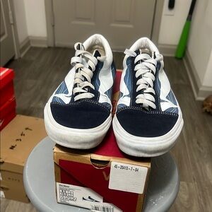 Vans Old Skool Navy and White Sneakers